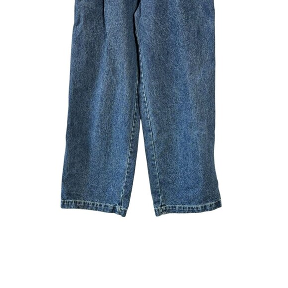 Delia's Dolls Kill Womens Blue Denim Jeans Wide Leg Medium Wash High Rise XS - Picture 3 of 8